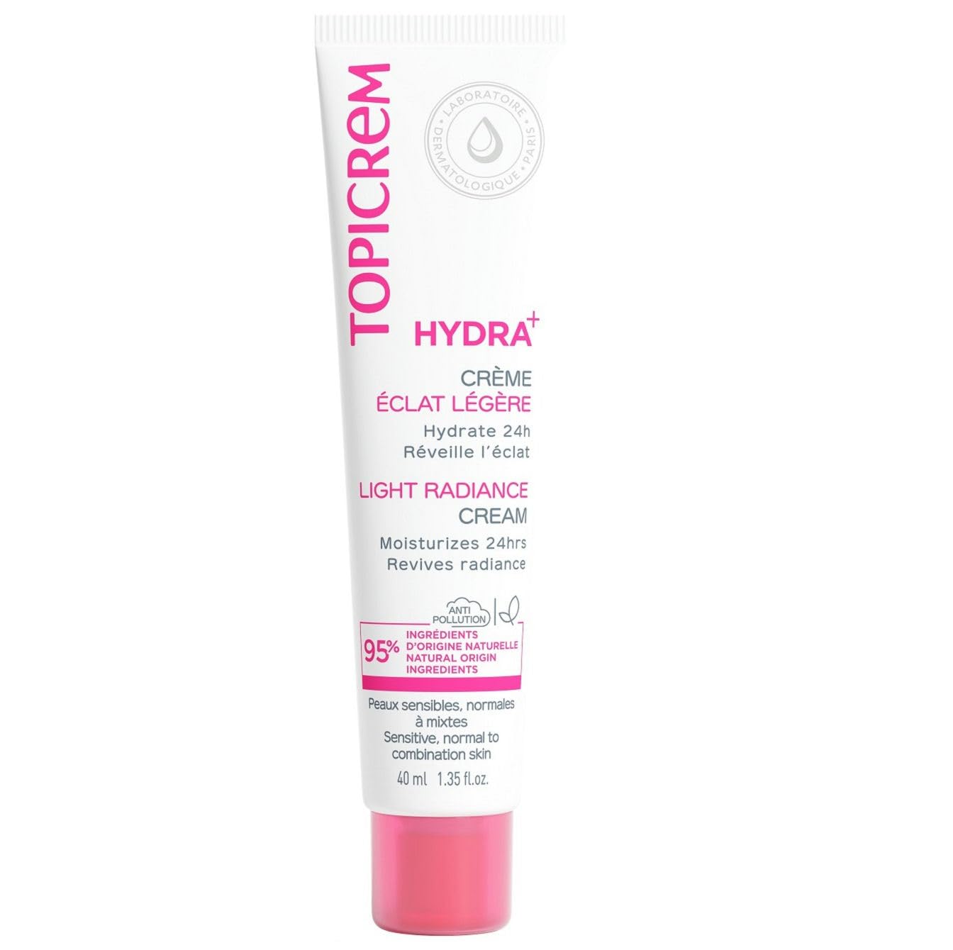 TopicremHYDRA+ Crème Hydratante Éclat Légère 40 ml