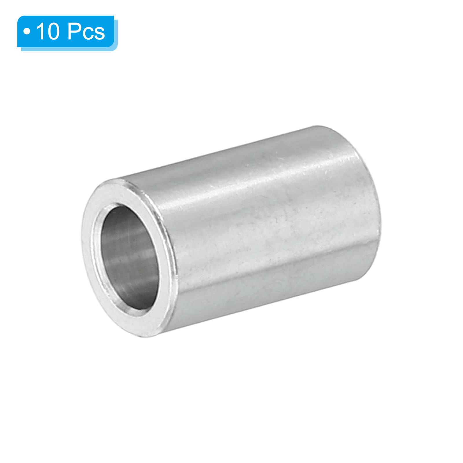 PATIKIL M5 Aluminum Spacers, 5 Pcs Metal Spacer Aluminum 5.2mm ID x 8mm OD x 12mm L Aluminum Spacer Screw Standoff Round for 1/5inch or M5 Screw Bolts - Image 3