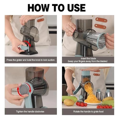 Rallador Multifuncional Manual 3 en 1 Plum miniatura 6