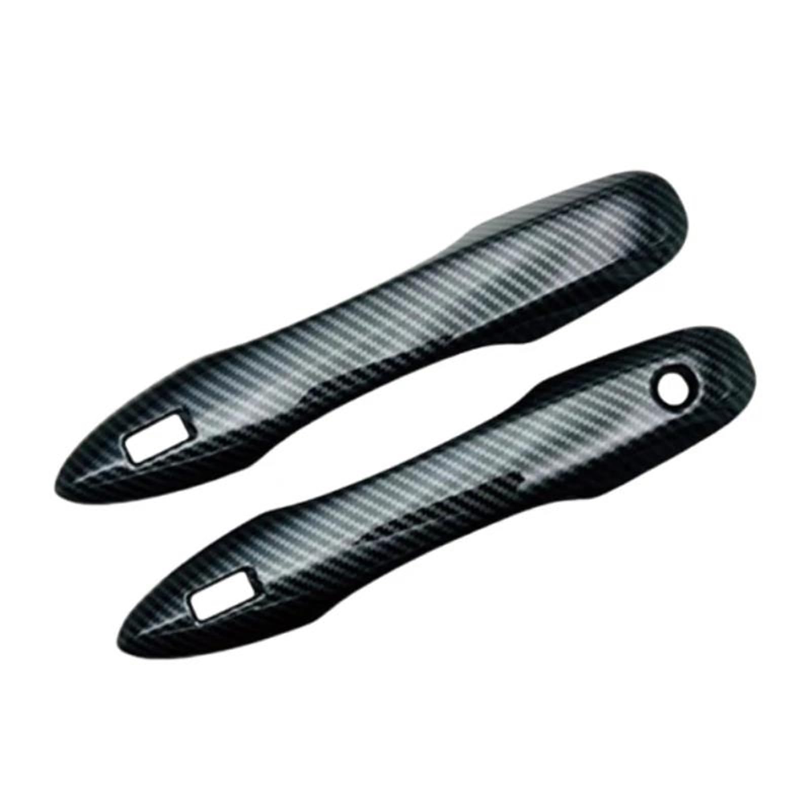 Yytemd Carbon Fiber Handle Car Accessories Decoration Side Exterior Door Handle Covers Trim For Toyota For Prius 60 2023-2025 Chrome(Carbon Fiber Handle)
