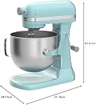 KitchenAid 7 Quart Bowl-Lift Stand Mixer, Mineral Water Blue, KSM70SKXXMI