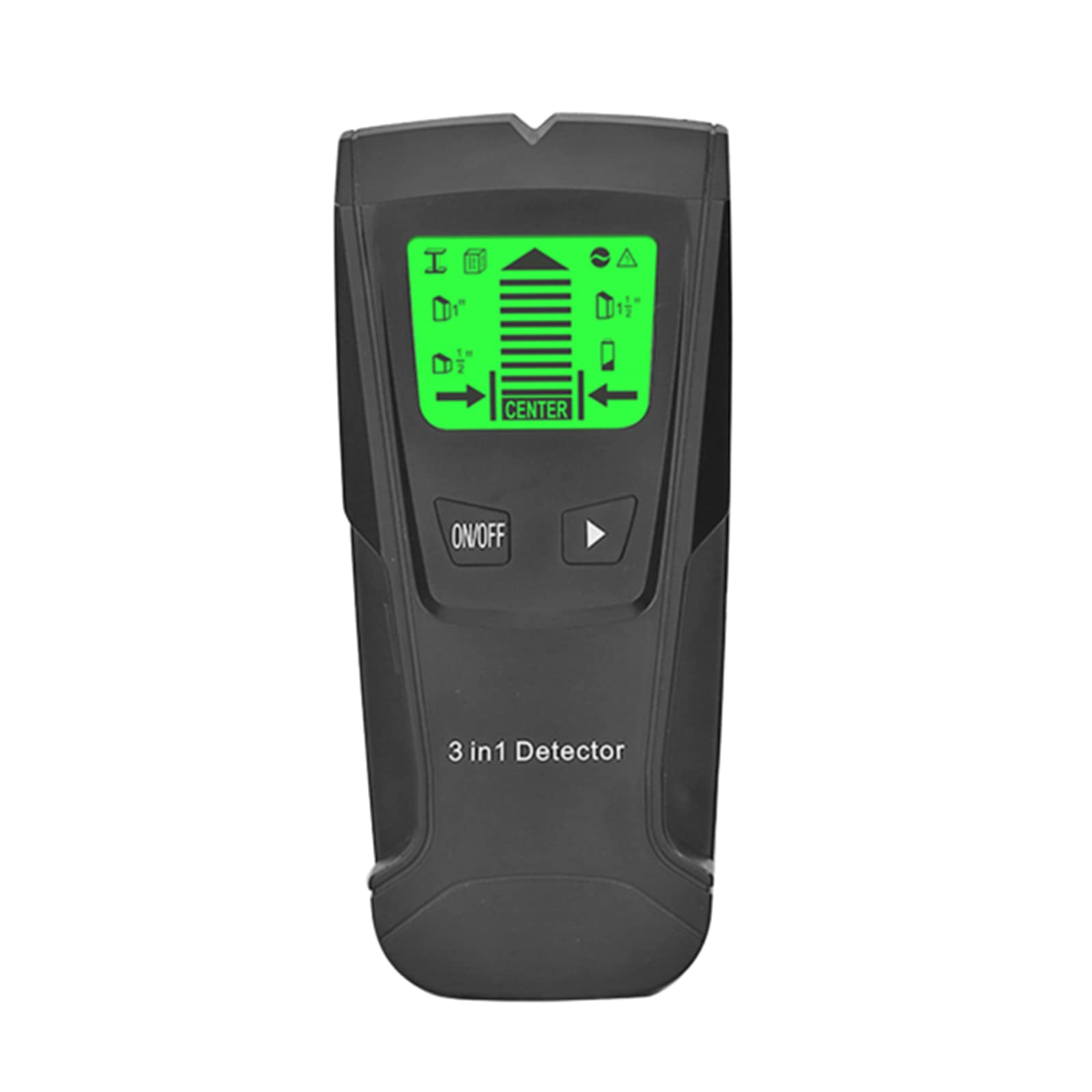Escáner de Pared con Sensor Detector de Metales 3 en 1 Detector de Pared con Sensor de Perno electrónico Viga s, para Metal/Madera/Cable/Alambre/Perno/tubería de PVC, Negro (Negro)