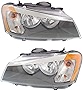 For BMW X3 Headlight Assembly 2011 12 13 2014 Driver and Passenger Side Pair/Set | Halogen | BM2502170 + BM2503170 | 63117222025 + 63117222026