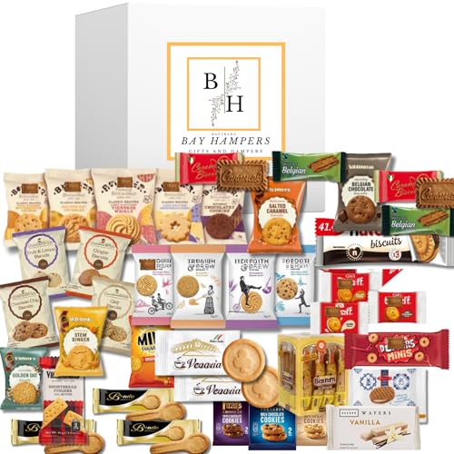 Biscuits Gift Set |40x Individually Wrapped Luxury Biscuits Hamper |Grandma Wilds Ginger Shortbread Foxes Biscotti Italian | Food Hamper| Birthday Christmas Gifts for Women Men Kids Family New Home
