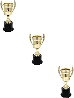 BESPORTBLE 3pcs Trophy Kids Gifts Trophy for Kids toy's for Kids Football Cups Winning prizes Trophies Winning prizes Trophy Competition Trophy Kids Awards Kids Party Award PVC