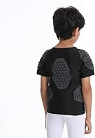 Vista 4 de Topeter Protector de pecho y costilla, camiseta protectora de paintball para niños y jóvenes
