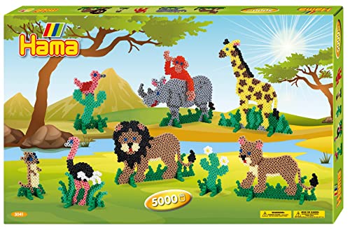 Perles à repasser Hama coffret géant Safari pour un cadeau d'anniversaire créatif