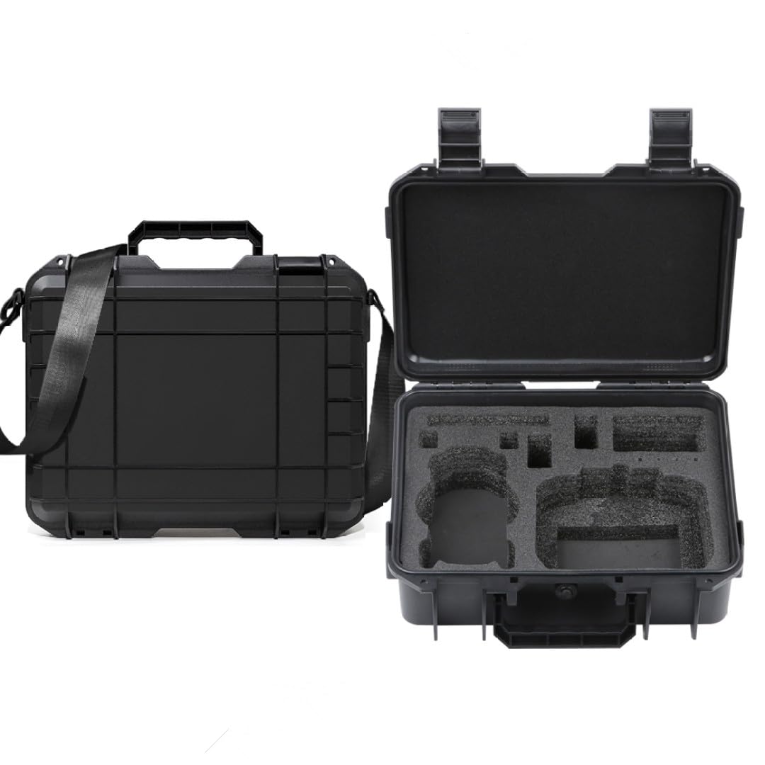 Scatola di immagazzinaggio rigida per DJI Lito X1/Lito1 - Custodia da trasporto impermeabile e antiurto Custodia da viaggio portatile Può contenere controller RC 2/RC-N3, batterie e accessori (Nero)