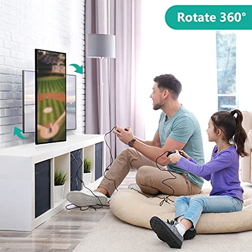 WALI TV Wall Mount Articulating LCD Monitor Full Motion 15 inch Extension Arm Tilt Swivel for Most 13 to 32 inch LED TV Flat Panel Screen with Mounting Holes up to 100x100mm (1330LM-W), White by WALI - Used condition - Image 4