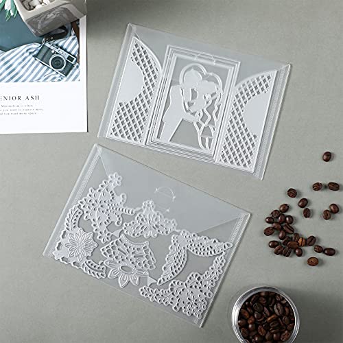 21 Pieces Clear Stamp And Storage Paper Holder Bags Die Storage Pockets Scrapbooking Storage Envelopes For Diy Card Making (5 X 7 Inch) #TOP5