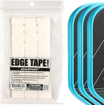 PICKLETECH Pickleball Paddle Protection Tape Transparent Clear Protective Guard for Paddles Head - Fits Standard Paddles, Not for Edgeless Paddles -No Wrinkling