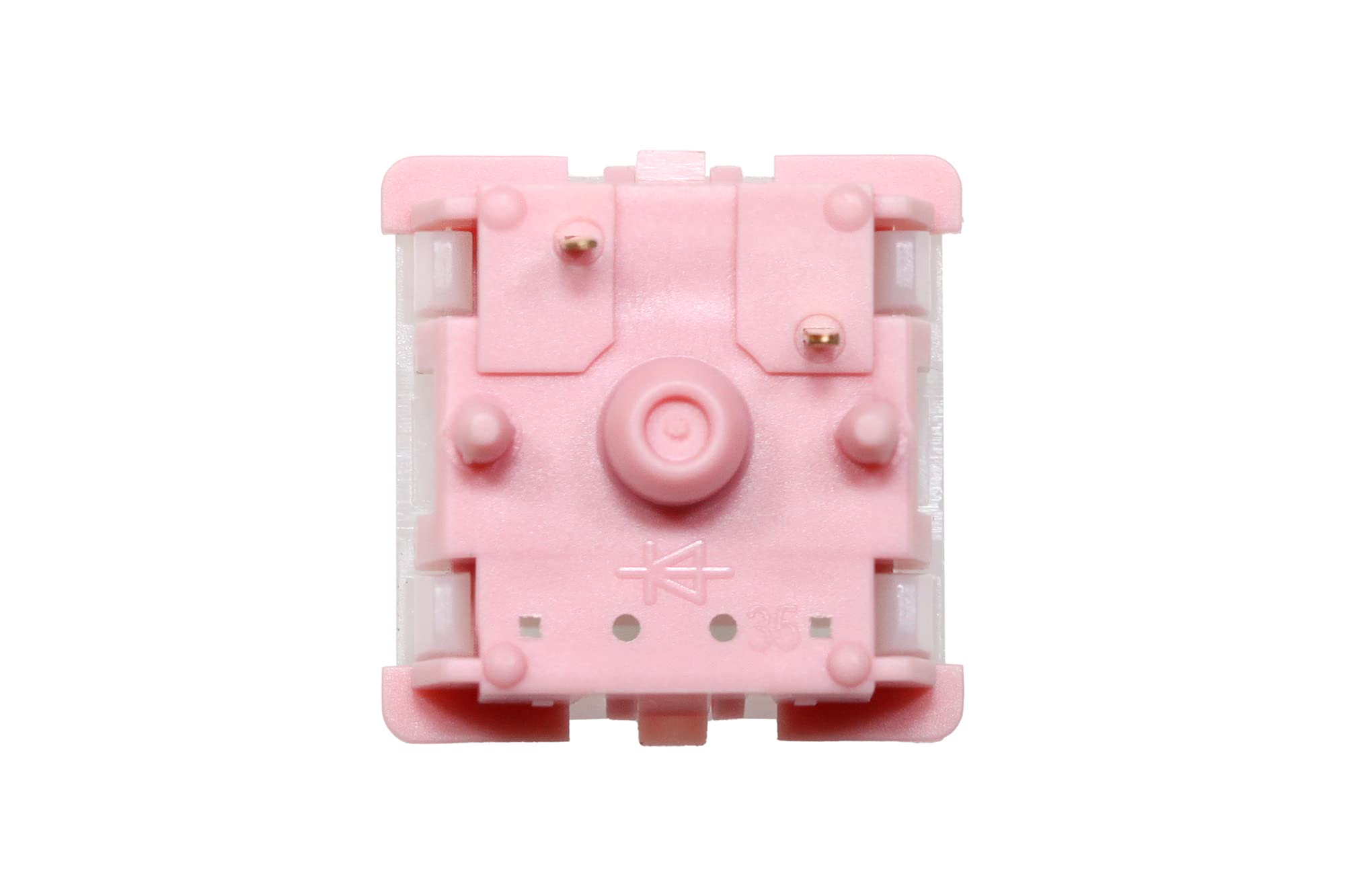 KPREPUBLIC Pink Pig Lot de 90 commutateurs linéaires V3 5 broches RVB SMD 62 g MX pour clavier mécanique POM Nylon Long Spring Lubrifié (Pink Pig V3 Switch X90)