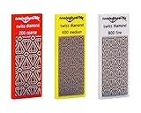 Tools4Boards PRECO Trio Ski & Snowboard Diamond Stone Set, Red, 57mm