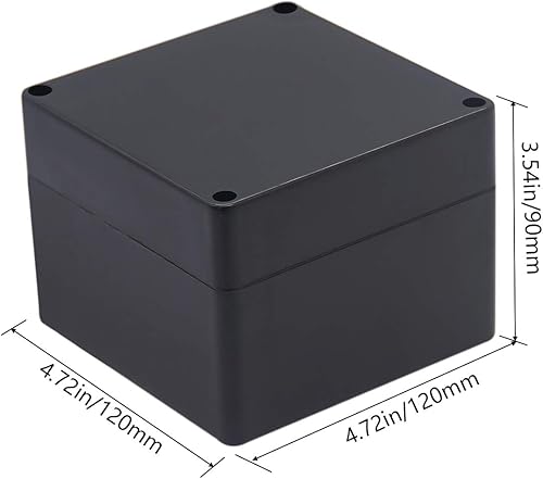 Miniatura 57 de Paquete de 2 cajas de proyectos de plástico impermeable ABS IP65 Caja electrónica para proyectos de 3.94 x 2.68 x 1.97 pulgadas