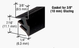 CRL 3/8 Roll-In Glazing Gasket - 100 ft Roll