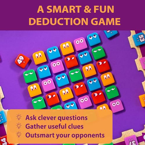 Image of blue orange Got Five! Number Puzzle Strategy Game | Hidden Numbers Logic and Deduction Game | for Kids, Families and Adults | 2 to 4 Players | Ages 8+