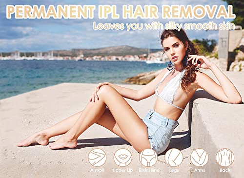 Laser Hair Removal Device at-Home Gransumr IPL Permanent Painless Hair Remover for Women and Men Laser Hair Removal for Whole Body Facial Face Armpits Back Legs Arms Face Bikini Line - Thumbnail 7