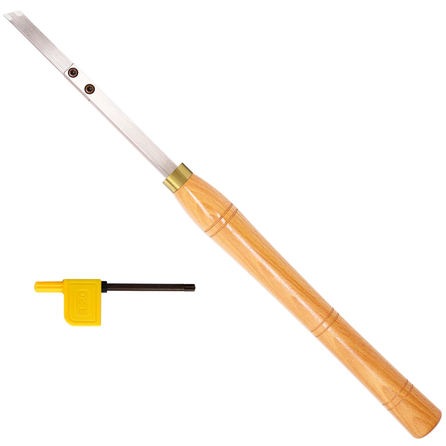 Carbide Parting Tool and Grooving Woodturning Tool 18.5 inches for Wood Turning Lathe