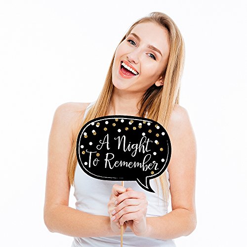 Big Dot of Happiness Prom - Photo Booth Props Kit, Dance Decorations, Photography Accessories, Party Decor- 20 Piece set by Big Dot of Happiness - Image 3