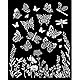 Stamperia - Thick Stencils for Scrapbooking, Albums, Card Making, Bullet Journalling and More, Butterflies, Flexible Material, Easy to Clean, Perfect for Hobbies, Crafts, and Gifting (Lavender)