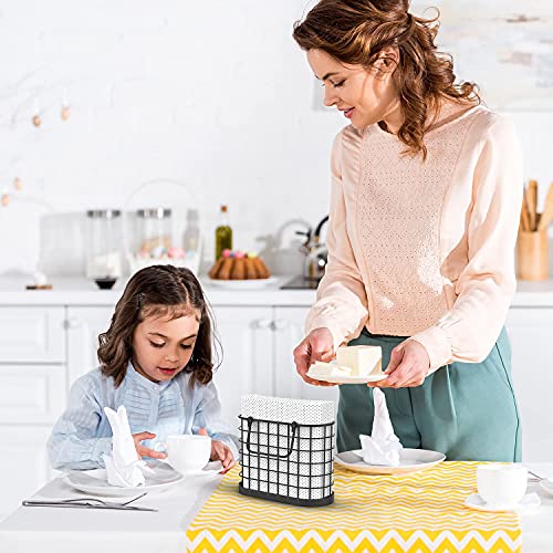 Homeclass6 Black Napkin Holder - Vintage Napkin Holders For Kitchen Farmhouse Decor. Upright Paper Napkin Holder For Tables, Bar, Or Restaurant. Matte Black. #TOP7