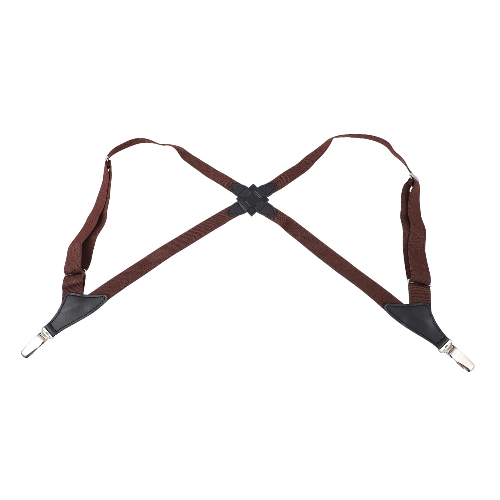 SAFIGLE Clip Suspender Trouser Supply Strong Clips Adjustable Elastic for Walking Riding