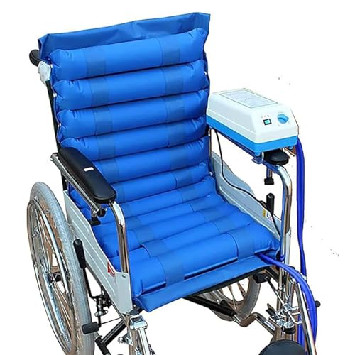 Colchón De Aire De Presión Alterna, Cojín De Presión para Úlceras por Presión con Bomba Eléctrica, Cojín Inflable para Silla De Ruedas con Bomba, para El Tratamiento De Úlceras por Presión Y Llagas.