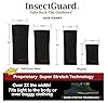 InsectGuard Tick Gaiters - ZipOn Permethrin Treated, Ticks, Mosquitoes, Flies & More Insect Repellent, Unisex Adult, Black, 8 Inch Extra Wide