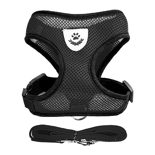 Arnés para gatos de paseos al aire libre con chaleco cómodo de tamaño mediano 7