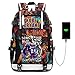 Lorh's store Jugador de baloncesto estrella Legend Eever Ends mochila multifunción viaje estudiante portátil mochila ventiladores mochila para hombres mujeres (Rojo - Kobe Patrón 5)