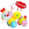 TINOTEEN babyspeelgoed, peuter muzikaal kruipend rups speelgoed voor baby’s peuters 6 9 12 18 maanden