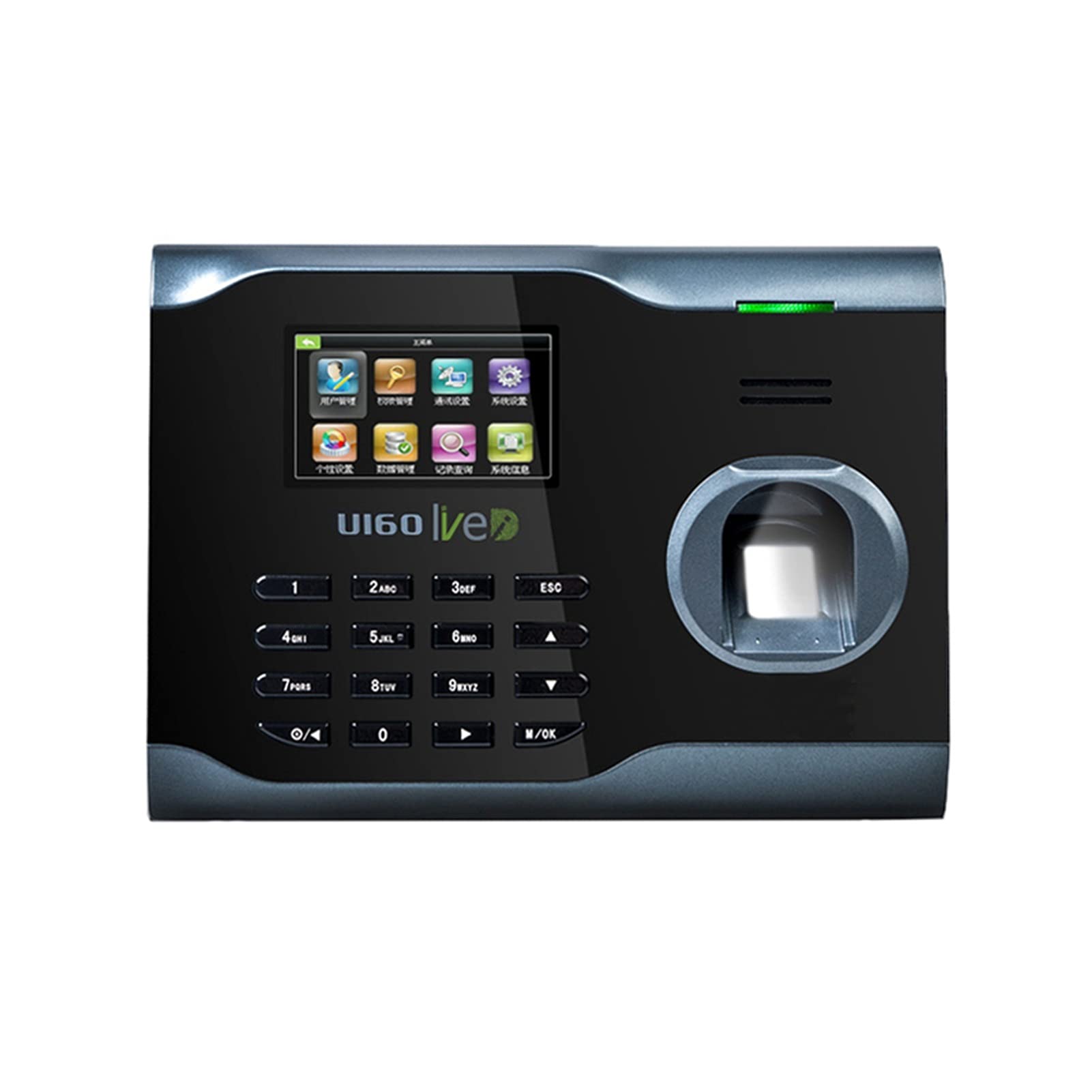 Mthckxjbsuz U160 Clocking In Machine, Wifi/Ip Biometric Finrprint Recognition Time Attendance System Clock Office Recorder Employee Attendance Machine(U160)
