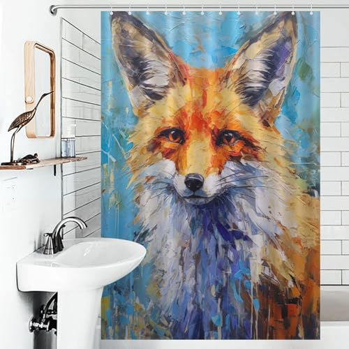 Rideaux de douche lavables Palette Fox pour éliminer l'eau - 4