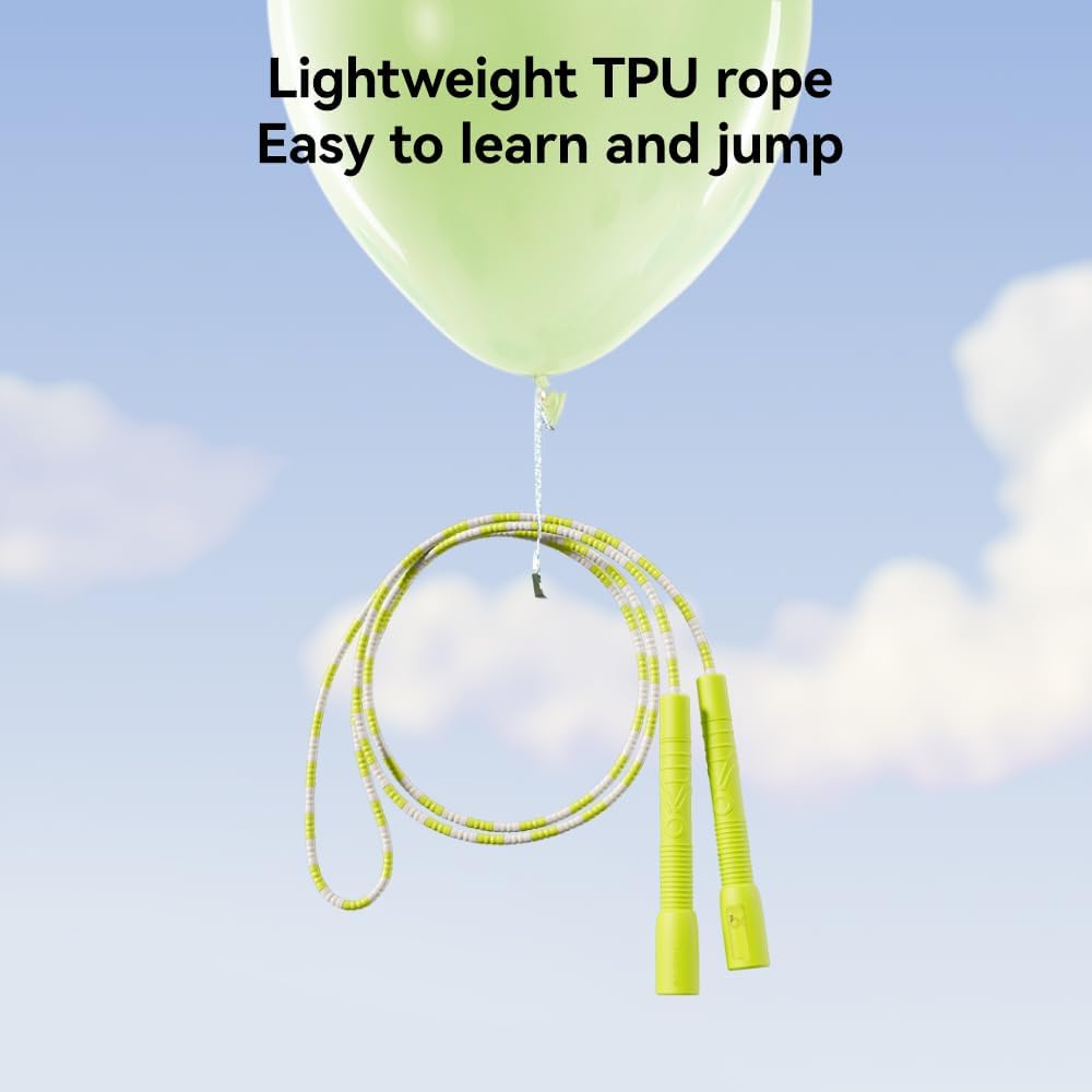 Skipping Rope, Adjustable Beaded Jump Rope with Double Bearing, Jump Rope for Kids at Home Schoel Gym,Tang-Free Flexible and Durable Jumping Ropes for Fitness - Image 8