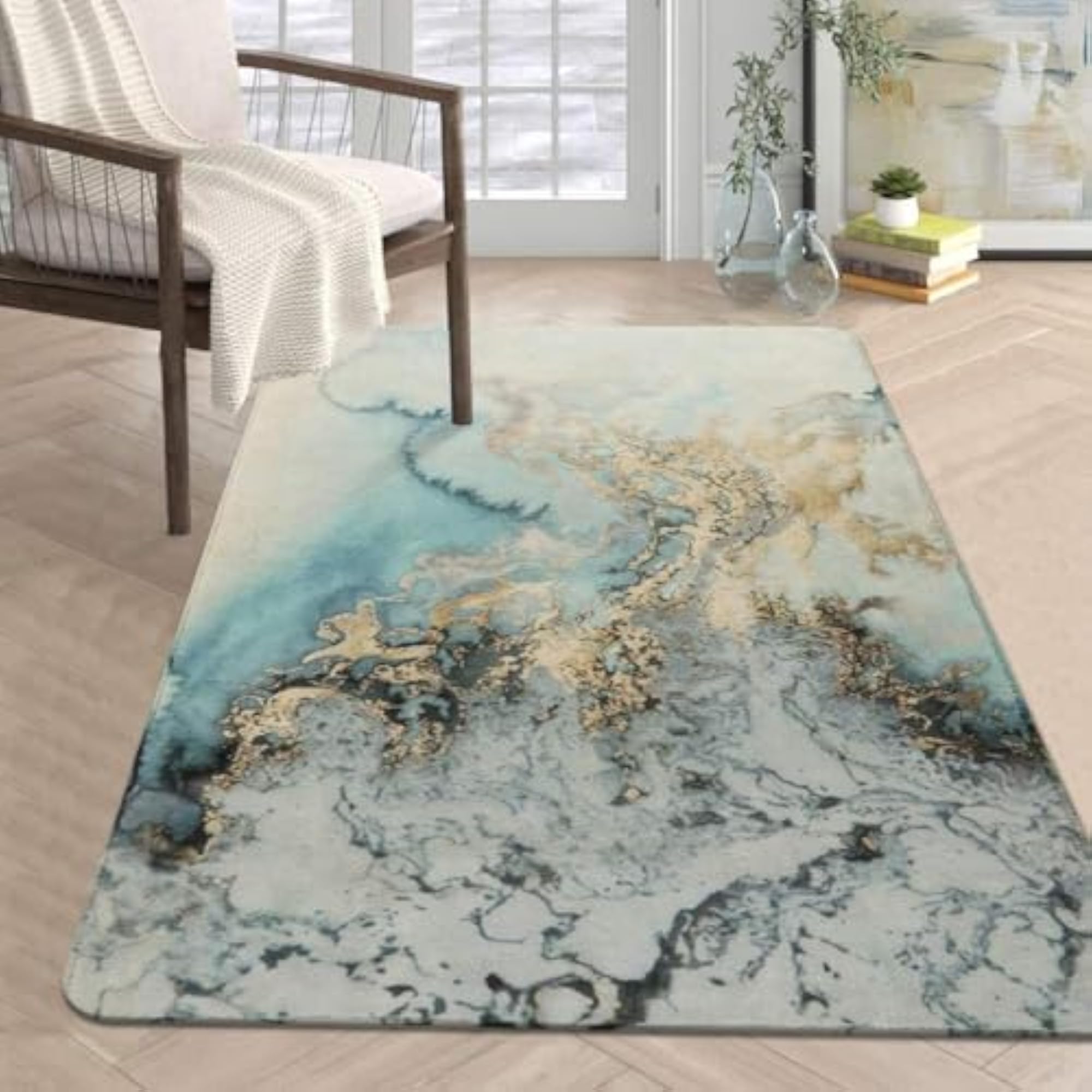 Quick-Drying Non-Slip Bathroom Rug Absorbent Bath Mat