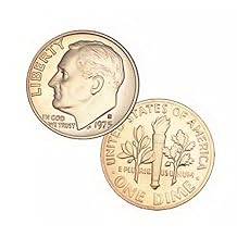 1975 S US Mint Roosevelt Proof 10 Cent Dime Coin