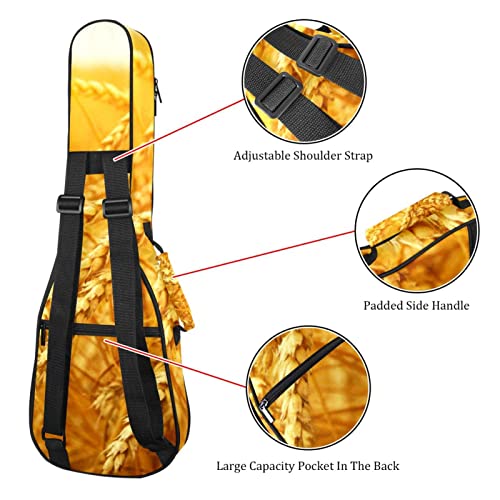 Housse pour ukulélé – Grain d’oreille jaune d’automne – Rembourrage épais en éponge de 10 mm – 53,3 cm – Avec sangles… - Les Beatles, Paul McCartney, John Lennon, RIngo Starr, George Harrison Housse pour ukulélé - Grain d'oreille jaune d'automne - Rembourrage épais en éponge de 10 mm - 53,3 cm - Avec sangles… – Image 4