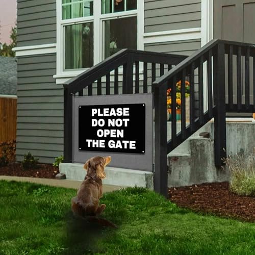 Image of Metal Sign Please Do Not Open The Gate Sign Home Yard Wall Decor 8X12Inch