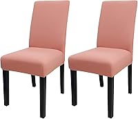 Vista 65 de JQinHome 6 fundas protectoras para sillas de comedor, de alta elasticidad, extraíbles y lavables, para el hogar, fiesta, hotel, ceremonia de boda