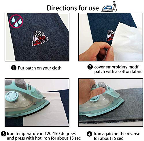 10 Patchs Thermocollants Véhicules De Construction - Pour Customiser Vêtements, Idéal Enfants