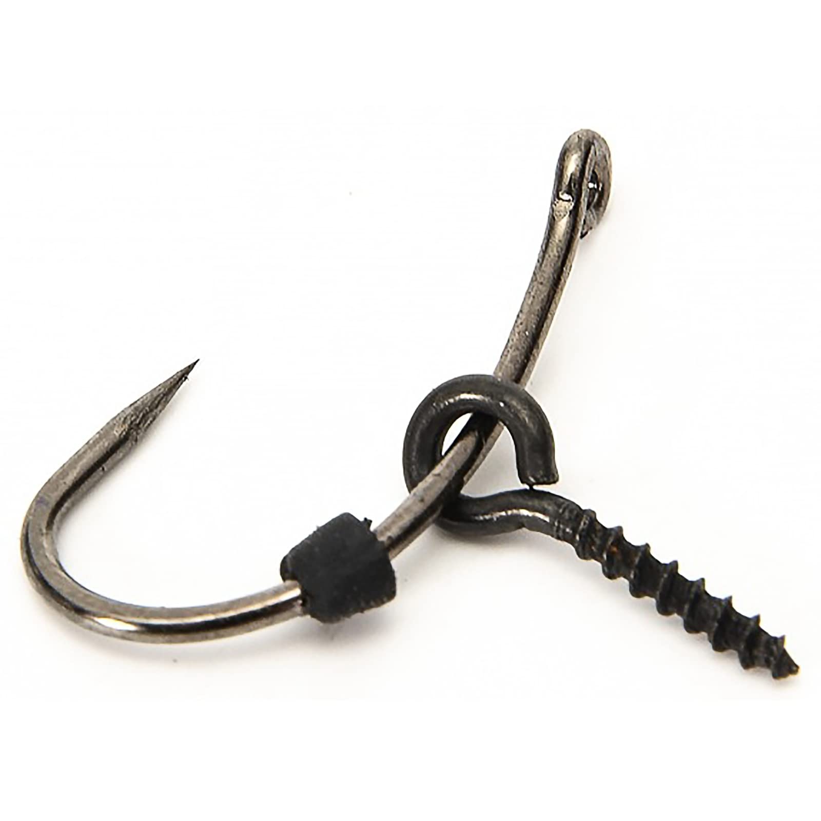 50 Viti Per Esche Da Pesca Alla Carpa Con 20 Perline Di Connessione E Anello Rotante, Accessori Da Pesca, Nere, In Acciaio E Plastica TPR
