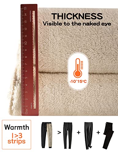 Gihuo Men's Sherpa Lined Athletic Sweatpants Winter Warm Track Pants3