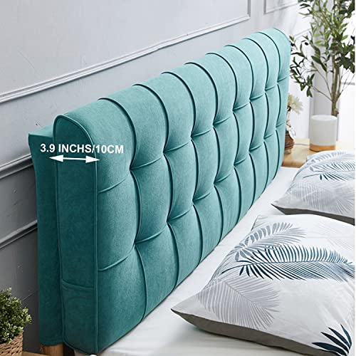 Coussin de tête de lit velours déhoussable grand format pour dossier de lit - 6