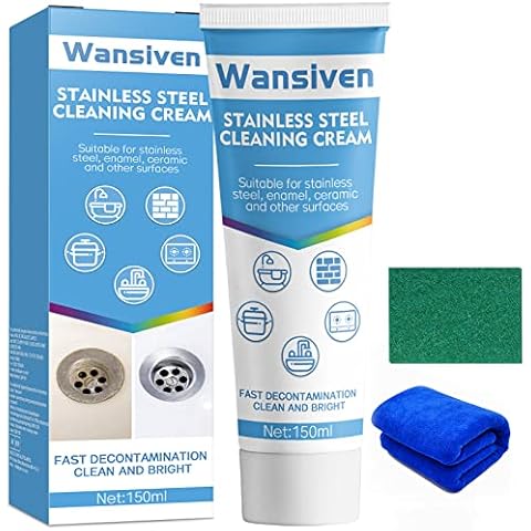 Wansiven Reinigungs und Polierpaste für Emaille, Professionelle Küchenreiniger Polierpaste zum Polieren und Pflegen von Emaille Cover