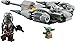 LEGO 75363 Star Wars Microfighter N-1 Mandalorian Hunter Construction Toy Boba Fett Book Vehicle with Grogu Baby Yoda Figure, Gift for Kids, Boys, Girls from 6 Years