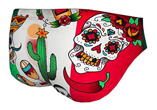 Delfina Fun Suit Men’s Swim Briefs for Water Polo, Mexico3