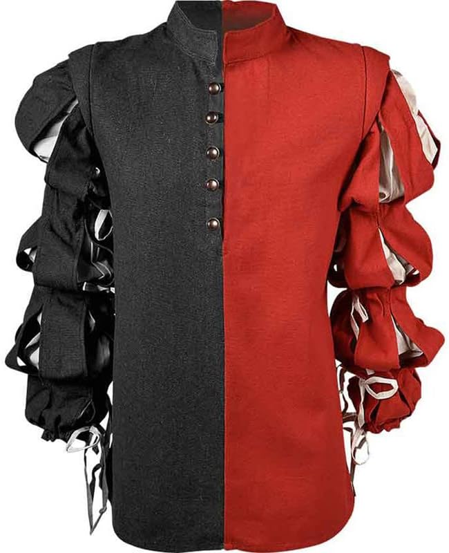 Generic Joerg Landsknecht Doublet Cotton Renaissance Plane Gothic Pirate Cosplay & Theme Party Costume SCA LARP