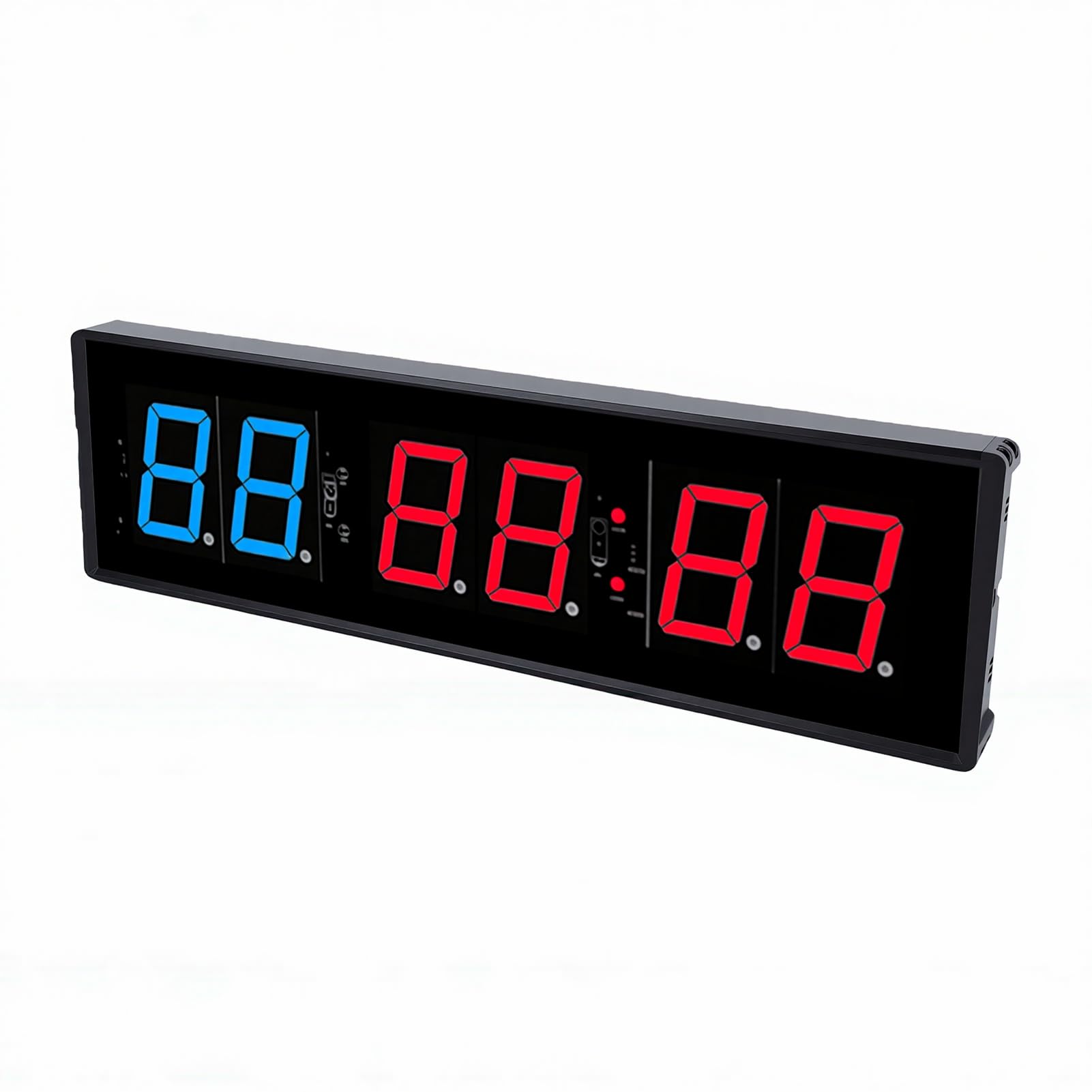 Minuterie de Gymnastique à LED, Grand écran de 15,5 Pouces, Minuterie D'intervalle D'entraînement Télécommandée avec Compte à Rebours, Chronomètre pour L'entraînement Physique