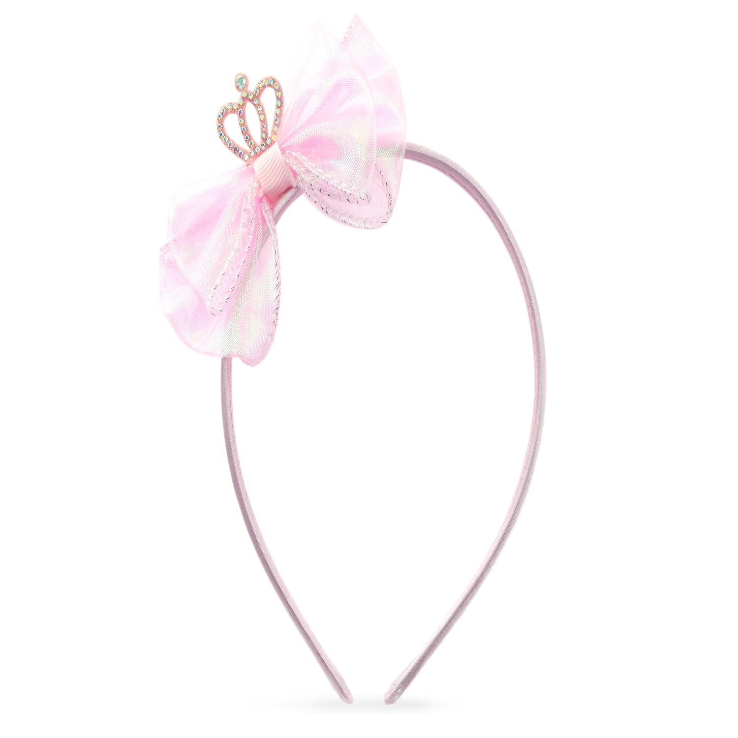 Jewelz Royal Pink Crown Bow Design Hair Band for Kids, Toddlers and Girls| Crowning Glory Birthday Hair Accessory, Western Kids Hair Band, Sleek lightweight fit with Adjustable Frame (B0CNH1Z8HL) Amazon Price History, Amazon Price Tracker