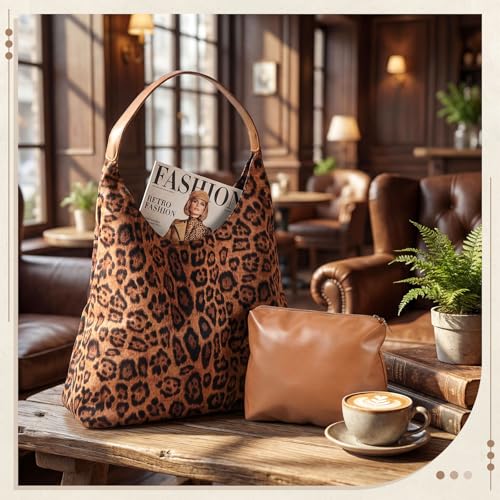 Bolso hobo grande para mujer Abbylike, bolso tote suave vegano y conjunto de cartera pequeña, regalo de moda para mujeres miniatura 3